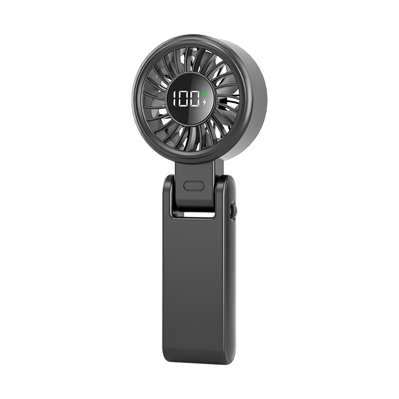 Portable USB Cooling Handheld Fan with Ice Pack Foldable Rechargeable Desk Fan, 3600mAh Long Battery Life, 199 Speeds 2.95×7.48in