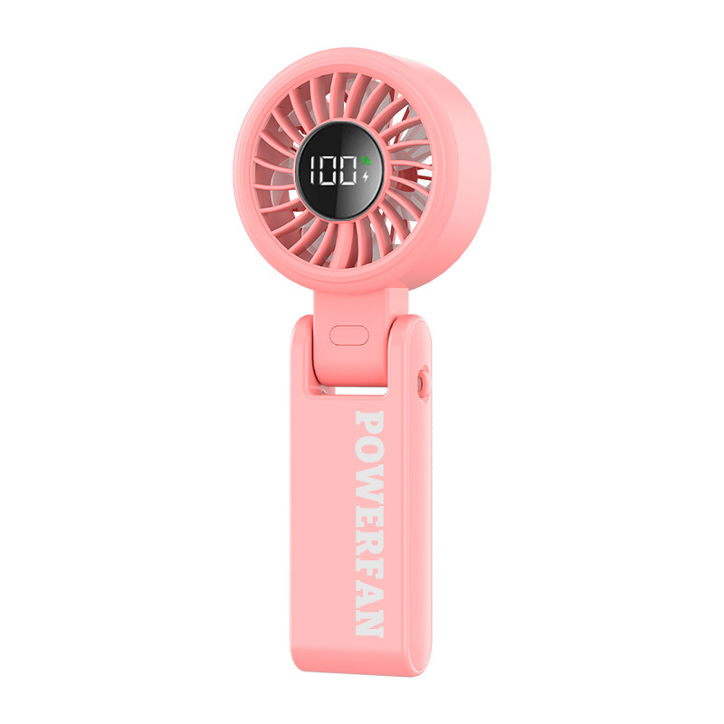 Portable USB Cooling Handheld Fan with Ice Pack Foldable Rechargeable Desk Fan, 3600mAh Long Battery Life, 199 Speeds 2.95×7.48in