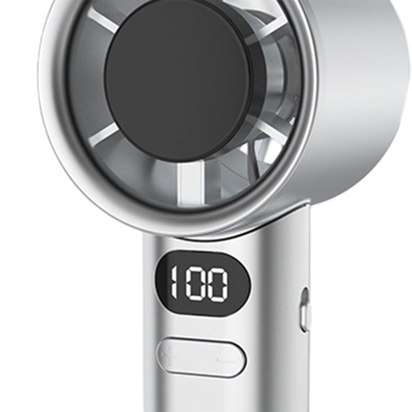 Turbo Cooling Handheld Fan Powerful Silent USB Desk Fan with Ice Chill Airflow, Portable Bladeless Mini Air Conditioner for Office & Travel