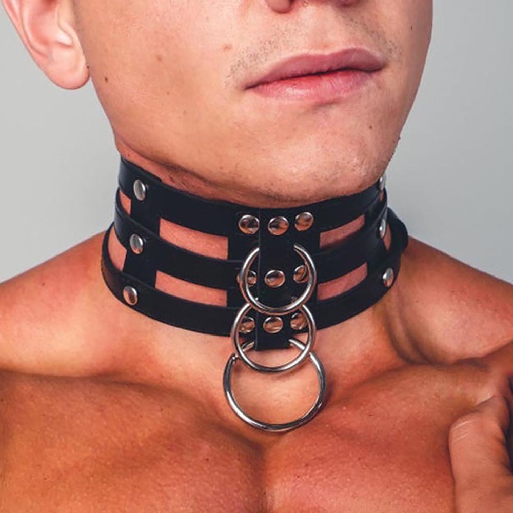 Men’s Neck Bonded Style Harness Set Couple's Naughty Gifts