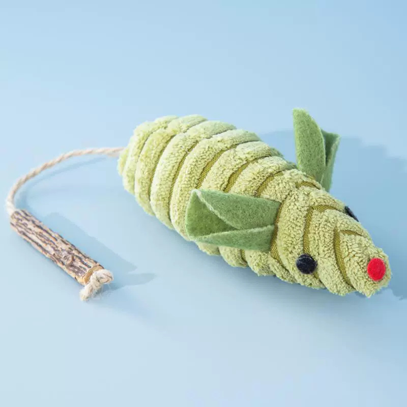 Soft Mouse Cat Chew Toy for Kittens Interactive & Portable Cat Toy for Teething and Play