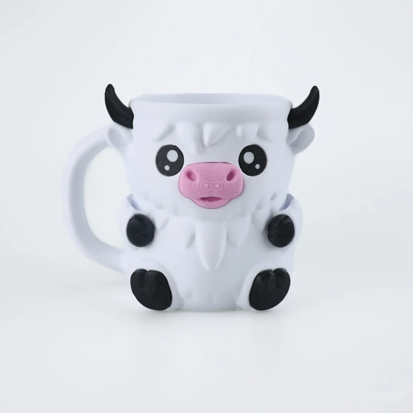 Christmas Gifts Cute Cow Style Ice Cream Pint Holder with Handle and Spoon – Reusable Antifreeze Cooler Sleeve for Ice Cream, Drinks, and Desserts – Funny Cow Gifts for Ice Cream Lovers