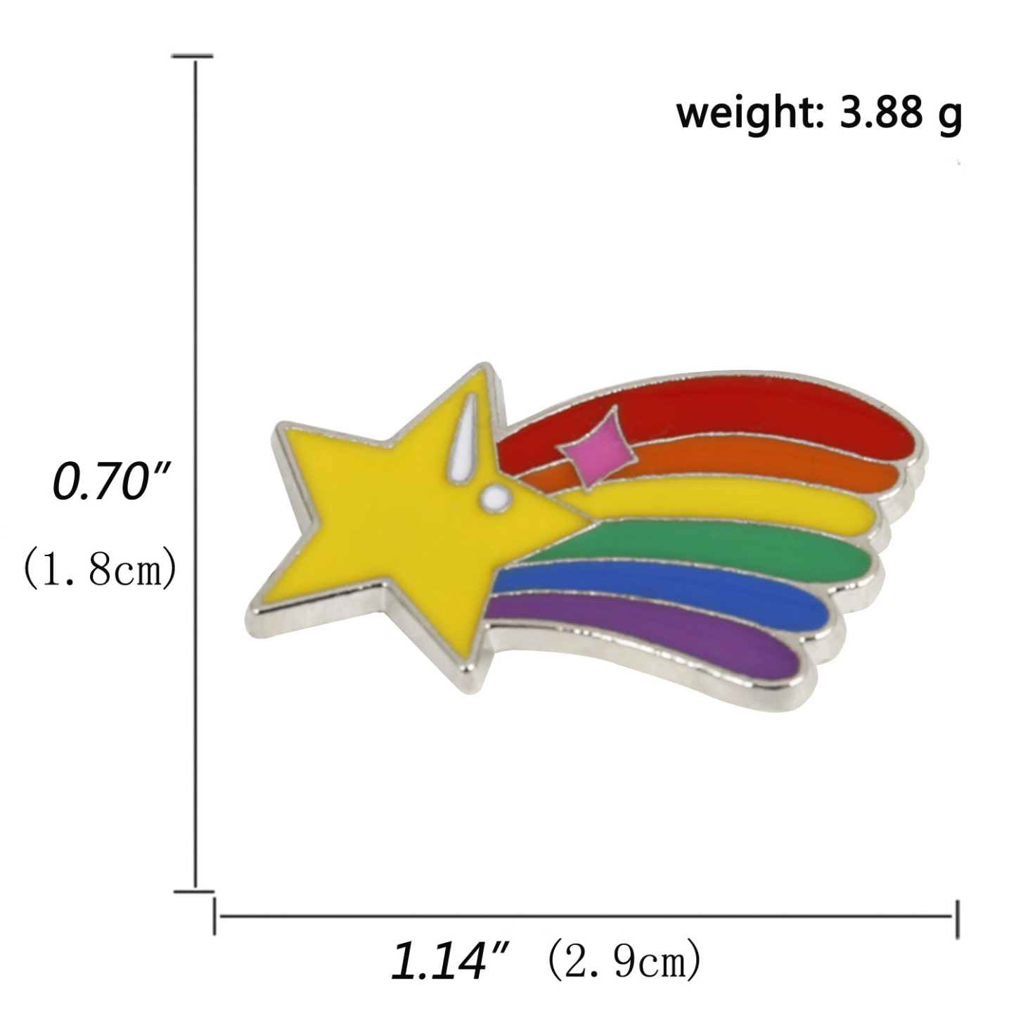 Colorful LGBTQ+ Rainbow Brooches 5PCS –Classic Rainbow, Cute Snail, Heart, Bow, Elephant & More | Pride Pins for Gay Community