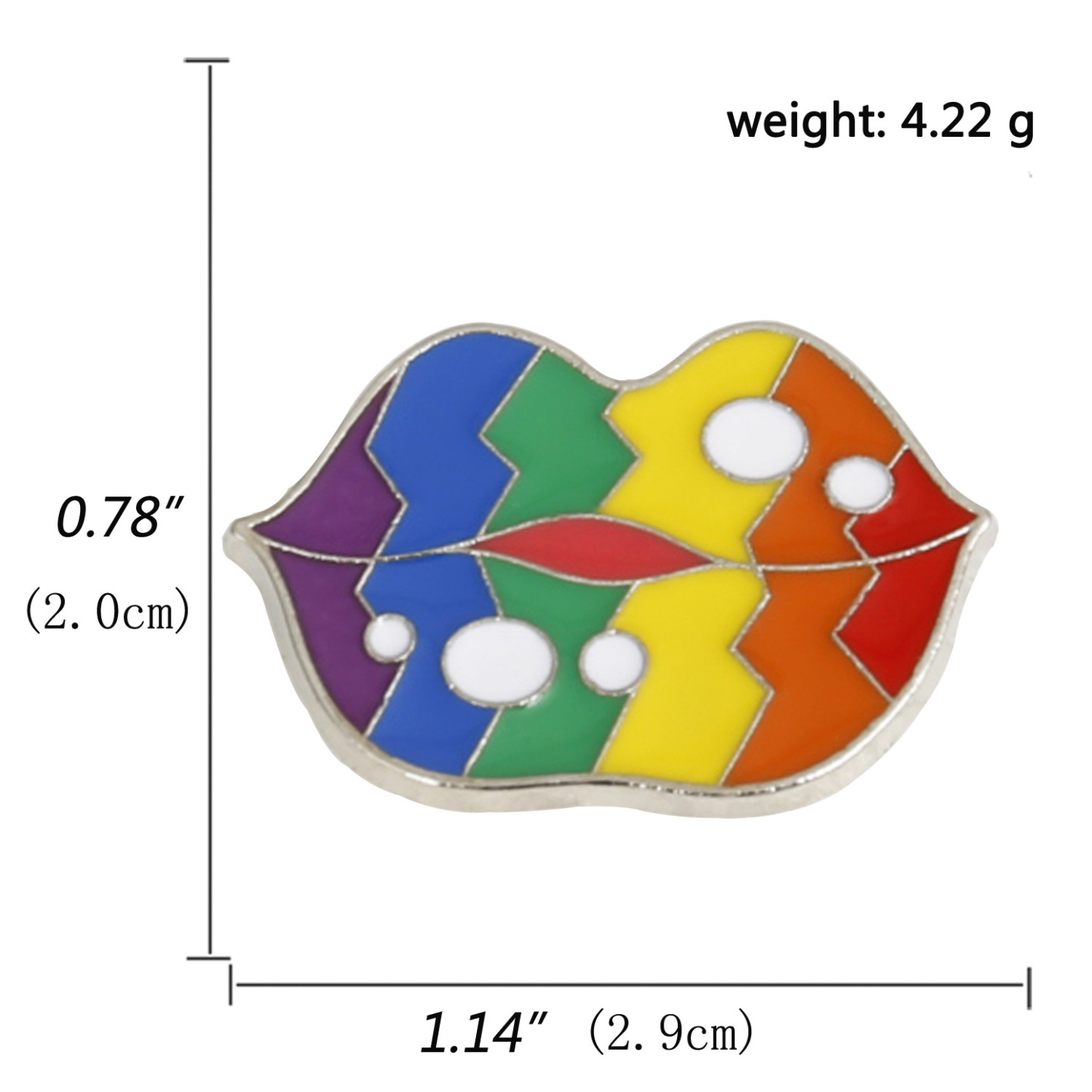 Colorful LGBTQ+ Rainbow Brooches 5PCS –Classic Rainbow, Cute Snail, Heart, Bow, Elephant & More | Pride Pins for Gay Community