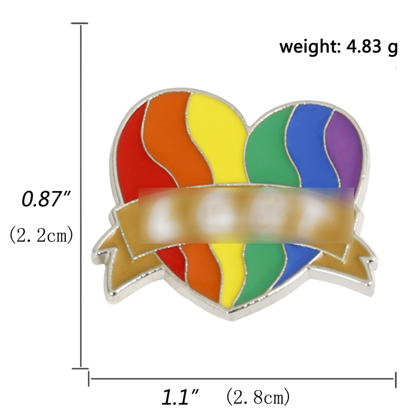 Colorful LGBTQ+ Rainbow Brooches 5PCS –Classic Rainbow, Cute Snail, Heart, Bow, Elephant & More | Pride Pins for Gay Community