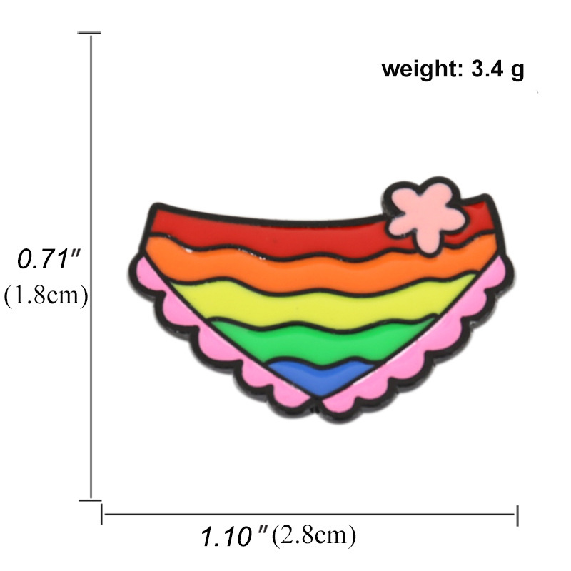 Colorful LGBTQ+ Rainbow Brooches 5PCS –Classic Rainbow, Cute Snail, Heart, Bow, Elephant & More | Pride Pins for Gay Community