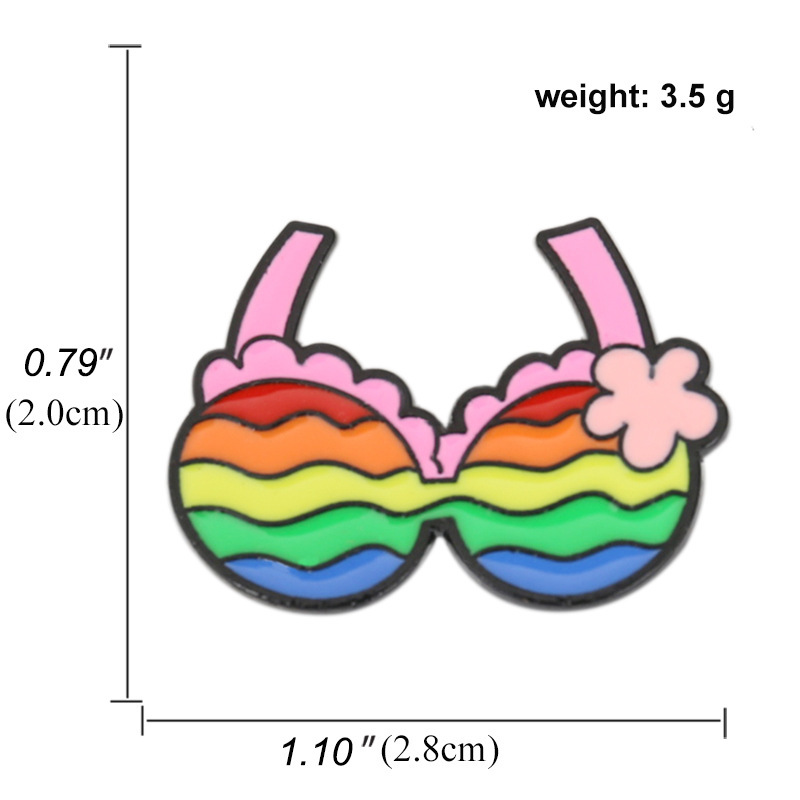 Colorful LGBTQ+ Rainbow Brooches 5PCS –Classic Rainbow, Cute Snail, Heart, Bow, Elephant & More | Pride Pins for Gay Community