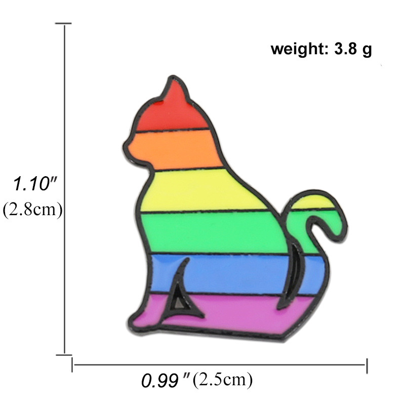 Colorful LGBTQ+ Rainbow Brooches 5PCS –Classic Rainbow, Cute Snail, Heart, Bow, Elephant & More | Pride Pins for Gay Community