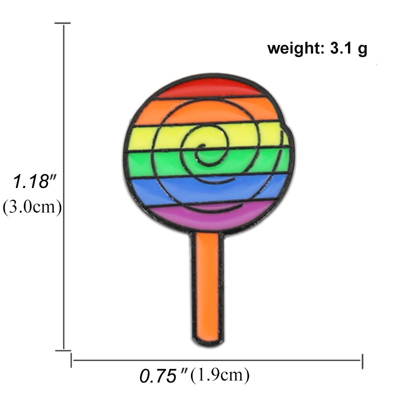 Colorful LGBTQ+ Rainbow Brooches 5PCS –Classic Rainbow, Cute Snail, Heart, Bow, Elephant & More | Pride Pins for Gay Community