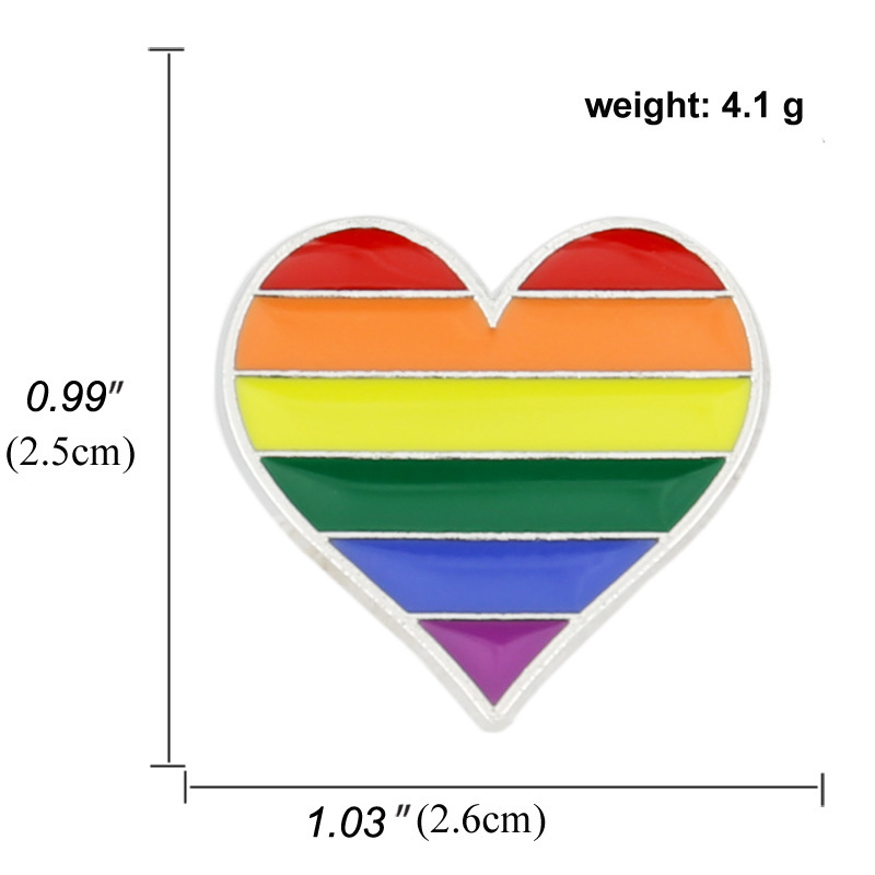 Colorful LGBTQ+ Rainbow Brooches 5PCS –Classic Rainbow, Cute Snail, Heart, Bow, Elephant & More | Pride Pins for Gay Community