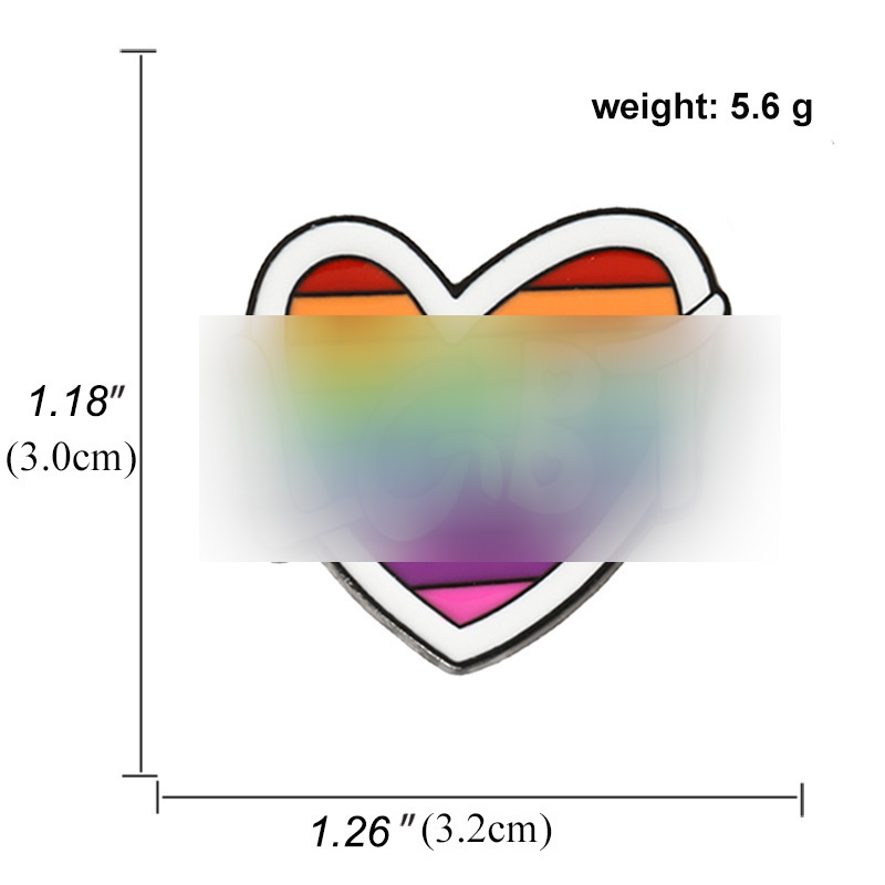 Colorful LGBTQ+ Rainbow Brooches 5PCS –Classic Rainbow, Cute Snail, Heart, Bow, Elephant & More | Pride Pins for Gay Community