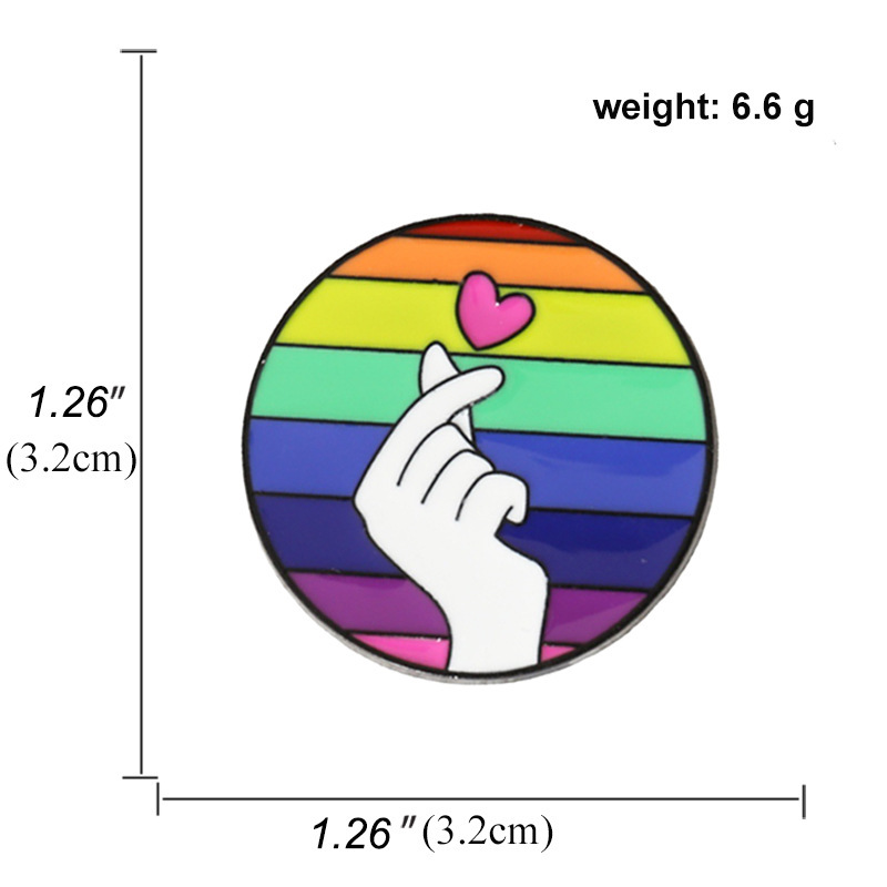 Colorful LGBTQ+ Rainbow Brooches 5PCS –Classic Rainbow, Cute Snail, Heart, Bow, Elephant & More | Pride Pins for Gay Community