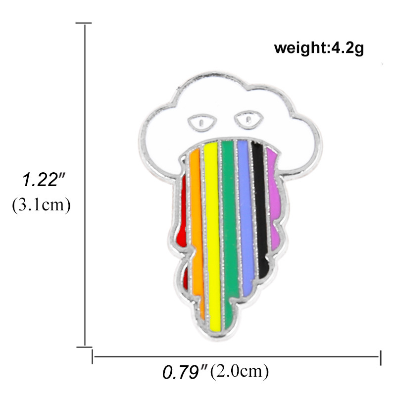 Colorful LGBTQ+ Rainbow Brooches 5PCS –Classic Rainbow, Cute Snail, Heart, Bow, Elephant & More | Pride Pins for Gay Community