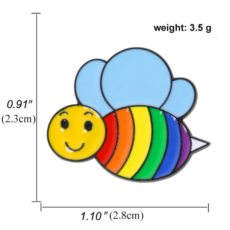 Colorful LGBTQ+ Rainbow Brooches 5PCS –Classic Rainbow, Cute Snail, Heart, Bow, Elephant & More | Pride Pins for Gay Community