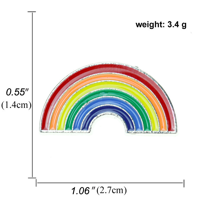 Colorful LGBTQ+ Rainbow Brooches 5PCS –Classic Rainbow, Cute Snail, Heart, Bow, Elephant & More | Pride Pins for Gay Community