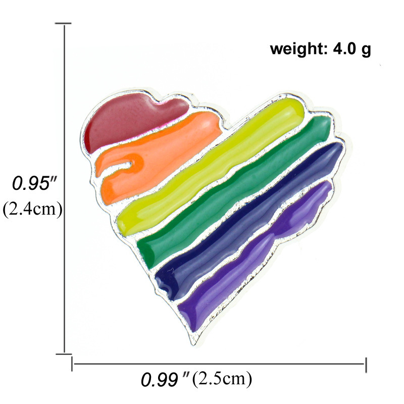 Colorful LGBTQ+ Rainbow Brooches 5PCS –Classic Rainbow, Cute Snail, Heart, Bow, Elephant & More | Pride Pins for Gay Community