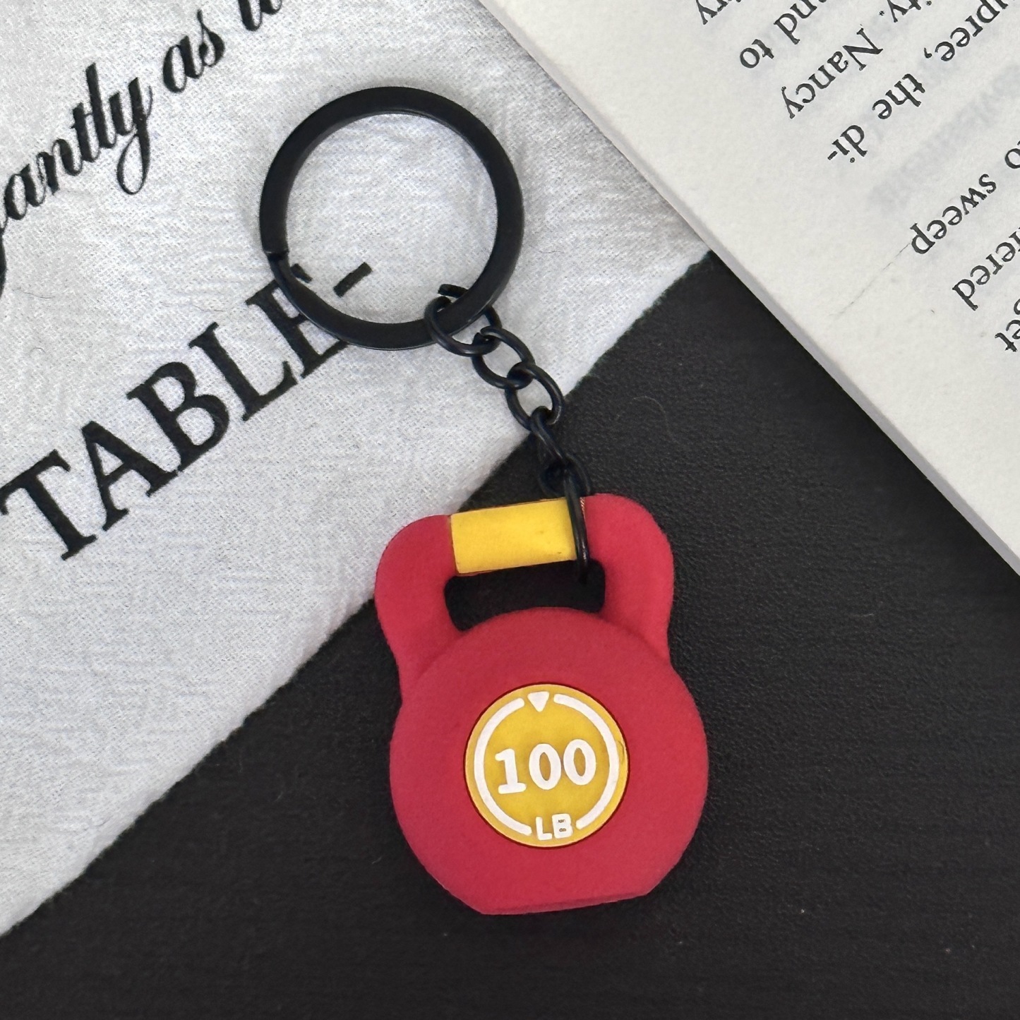 Bell Kettle Keychain Fitness Keychain Accessories Equipment Pendant Metal Mini Keychain