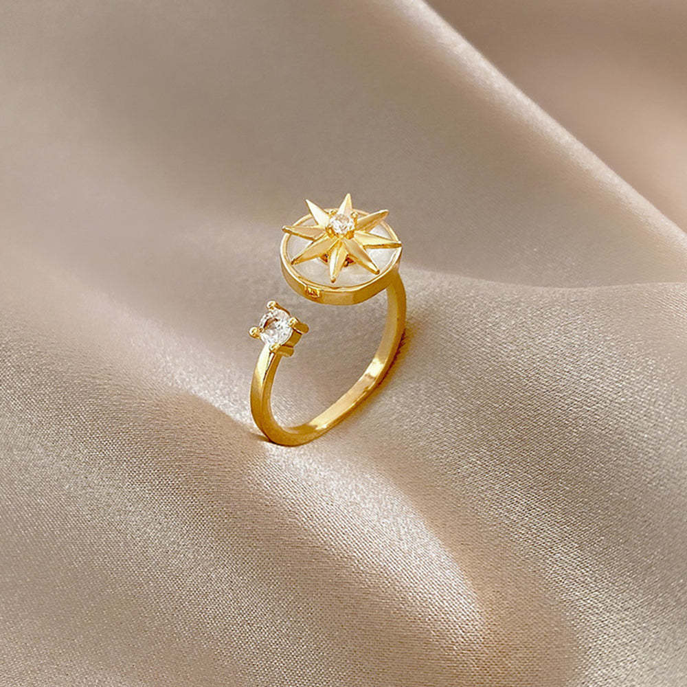 Anxiety Spinner Ring Anti Anxiety Rotating Rings Jewelry Gift for Her - soufeelus