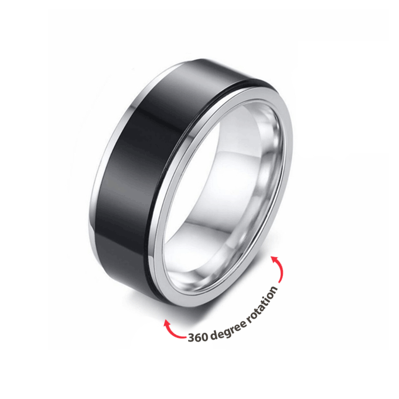 Anxiety Ring Decompression Ring Anti-Anxiety Relief Gift Fit for Men Women - soufeelus