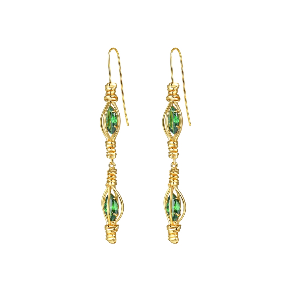 Bamboo Collection Woven Bamboo Earrings