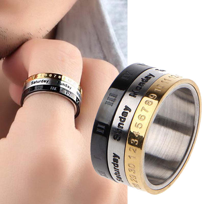 Anxiety Ring Relief Decompression Ring Creative Gift Fit for Women Men - soufeelus