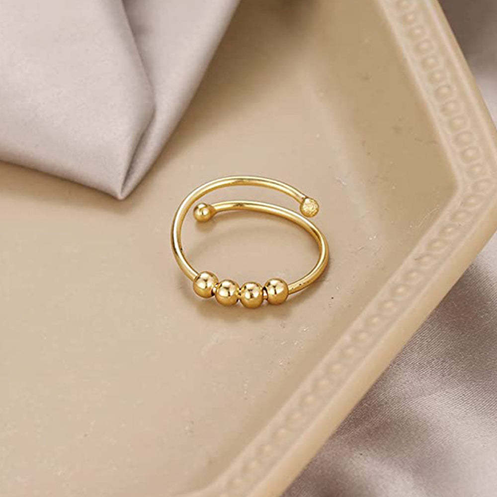 Anxiety Ring Anxiety Relief Decompression Adjustable Ring Jewelry Gift - soufeelus