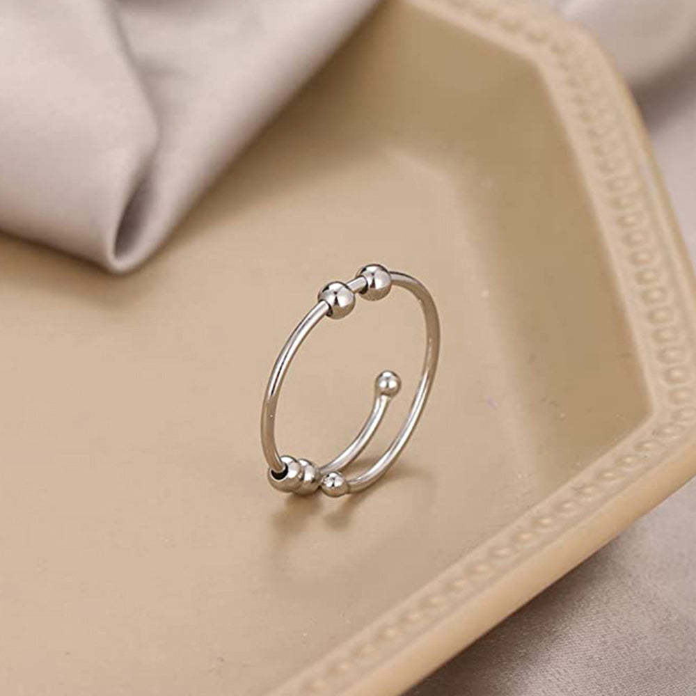 Anxiety Ring Anxiety Relief Decompression Adjustable Ring Jewelry Gift - soufeelus