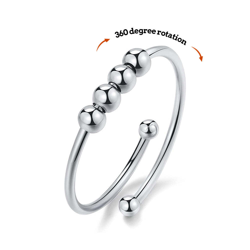 Anxiety Ring Anxiety Relief Decompression Adjustable Ring Jewelry Gift - soufeelus