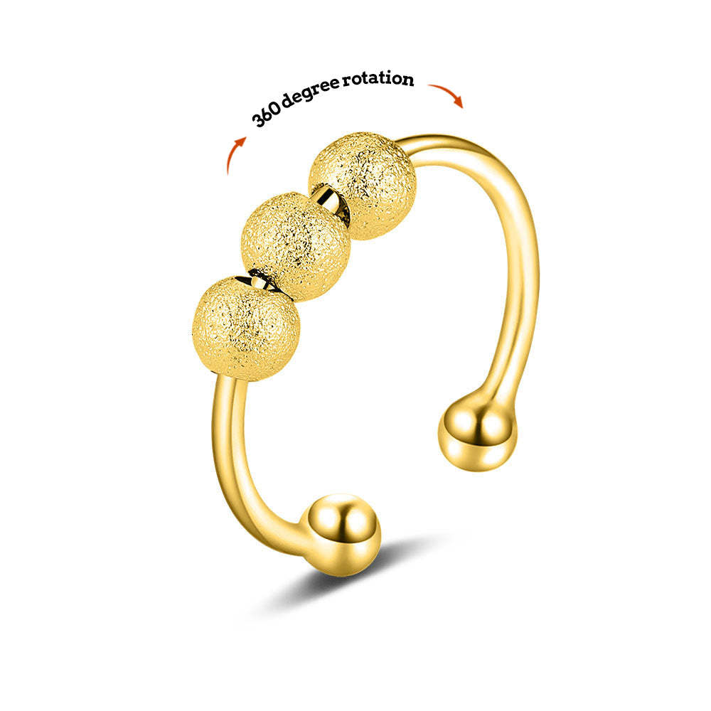 Anxiety Ring Anxiety Adjustable Relief Decompression Ring Jewelry Gift - soufeelus