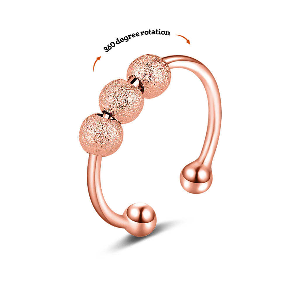 Anxiety Ring Anxiety Adjustable Relief Decompression Ring Jewelry Gift - soufeelus