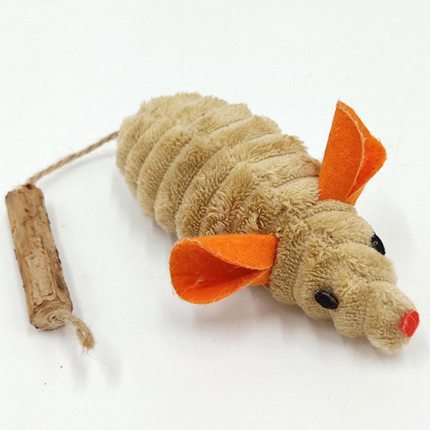 Soft Mouse Cat Chew Toy for Kittens Interactive & Portable Cat Toy for Teething and Play