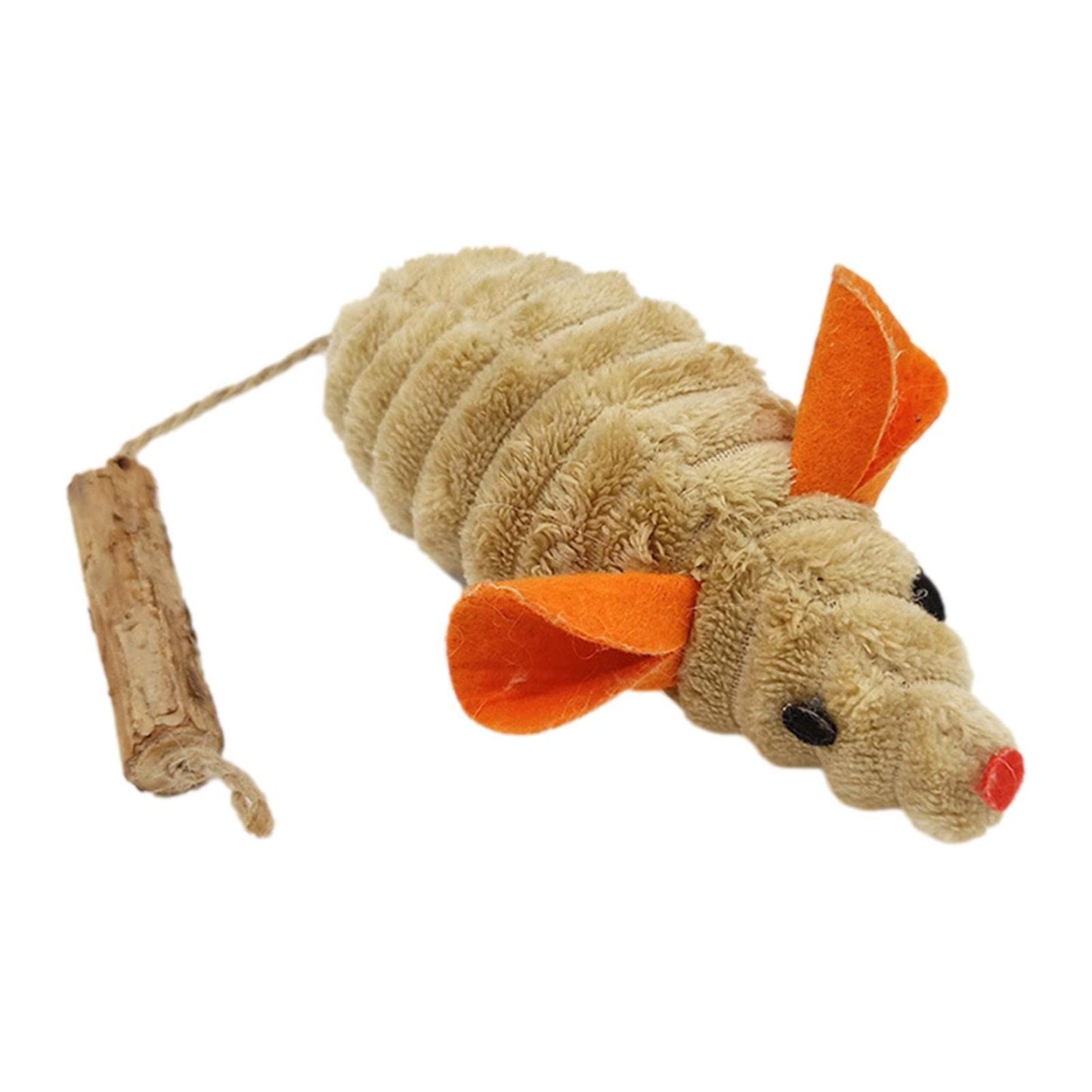 Soft Mouse Cat Chew Toy for Kittens Interactive & Portable Cat Toy for Teething and Play
