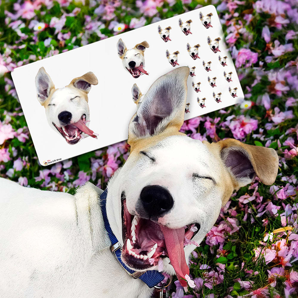 Custom Face Sticker Sheet - Lovely Dog