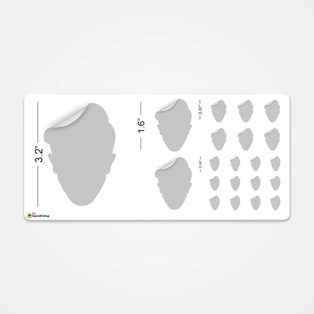 Custom Face Sticker Sheet - Cat