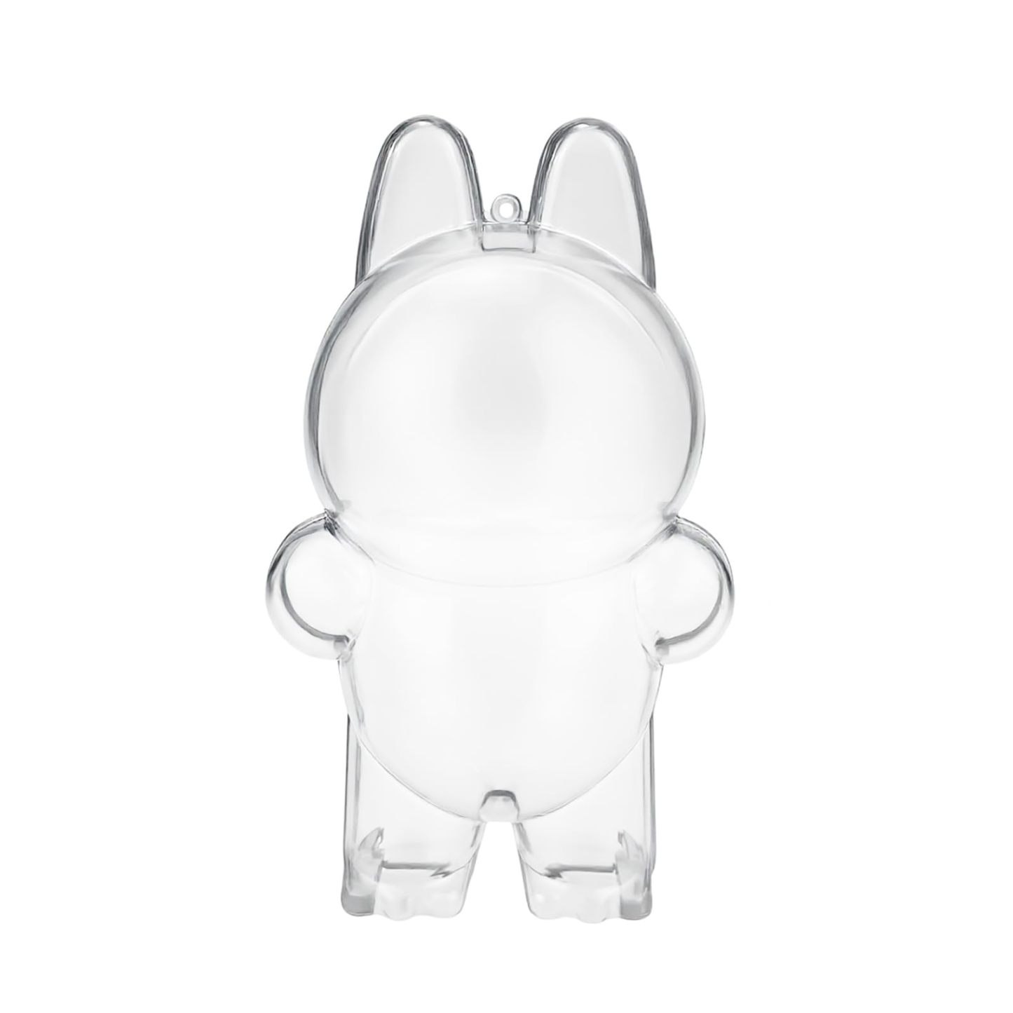 Protective Display Case for Designer Art Toys Hard Acrylic Cover with Keychain for Figures in Themed Costumes(Case Only)
