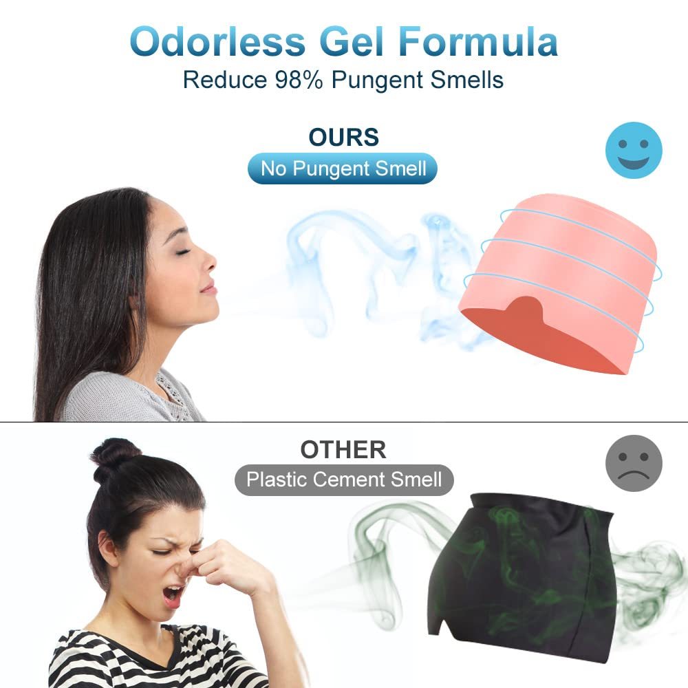 Migraine Relief Hat | Gel Cooling Headache Cap with Cold Therapy, Stretchy Ice Sleep Mask for Migraines, Puffy Eyes & Stress Relief