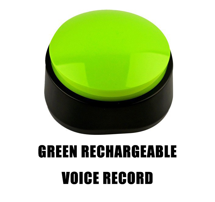 Rechargeable Pet Talking Button | Sound Pet Button Training Toy for Dogs & Cats
