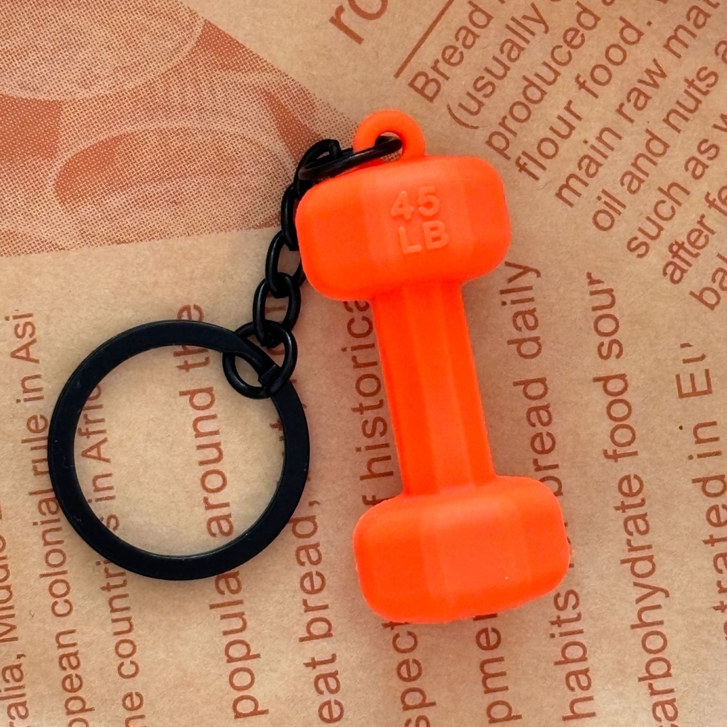 Dumbbell Keychain Accessories Equipment Pendant Metal Mini Backpack Keychain