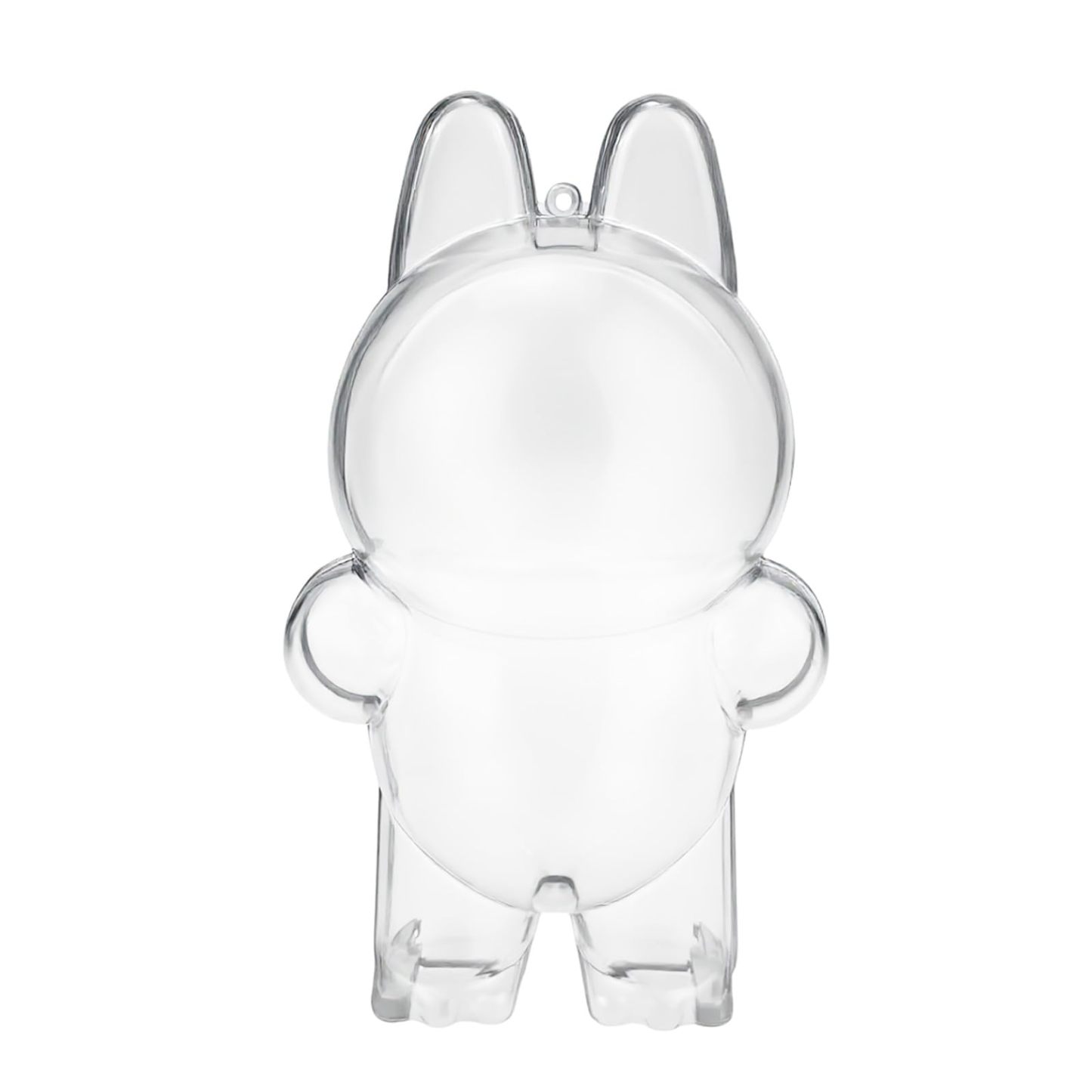 Protective Display Case for Designer Art Toys Hard Acrylic Cover with Keychain for Figures in Themed Costumes(Case Only)