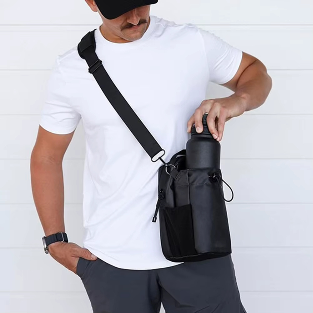 Magnetic Gym Water Bottle Holder Portable Large-Capacity Storage Bag for Bottle & Gear, Strong Magnet, Fitness Accessories Organizer