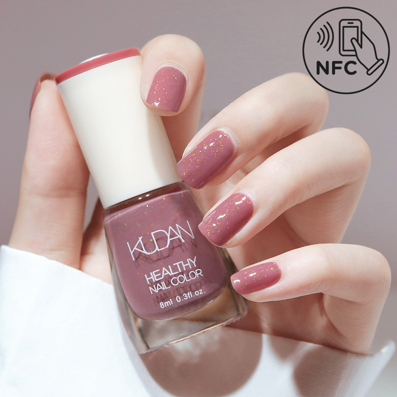 NFC Smart Nail Polish 20 Colors + Music-Linked Nail Stickers Tap to Play, Scan to Express