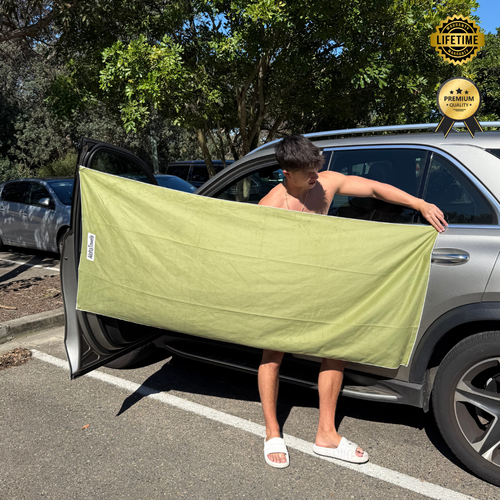 Hawaiian Magnetic Beach Towel Quick Dry, Sand-Free & Easy Hang Design