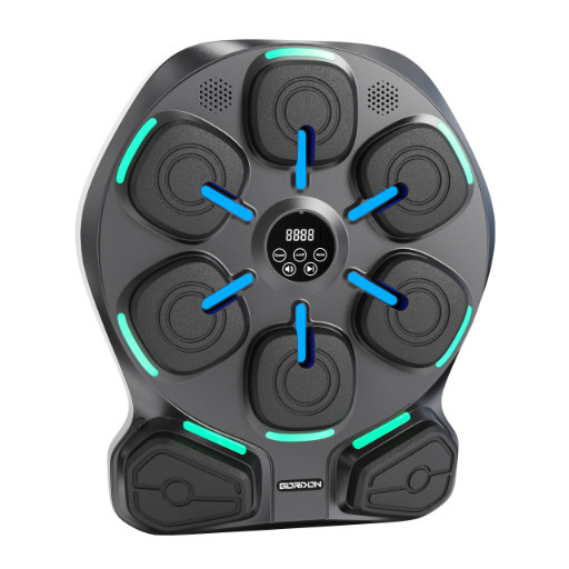 Music Boxing Machine with Bluetooth & LED Lights, Multistyle Smart Wall-Mounted Punching Trainer for Adults & Kids, Home & Gym Fitness Equipment with Gloves