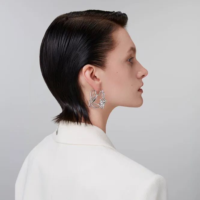 Camellia Collection Branches And Leaves Earrings