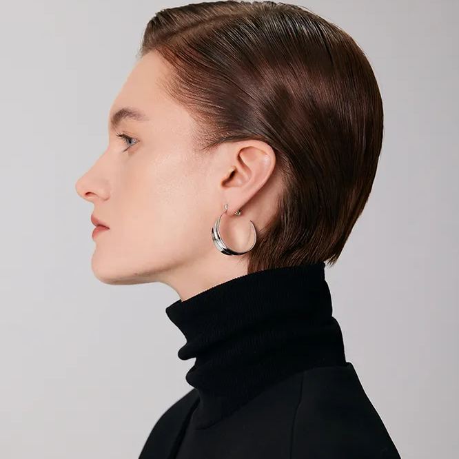 Peach Blooming Collection Peach Leaf Earrings