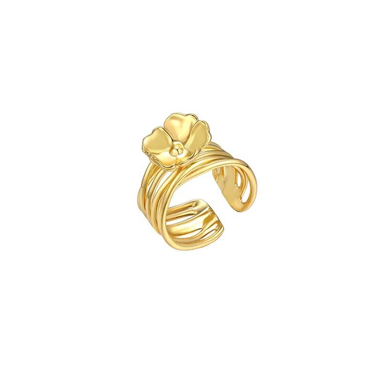 Wild Rose Collection Single Flower Open Ring