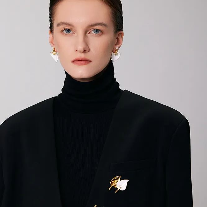 Calla Lily Collection Small Flower Earrings