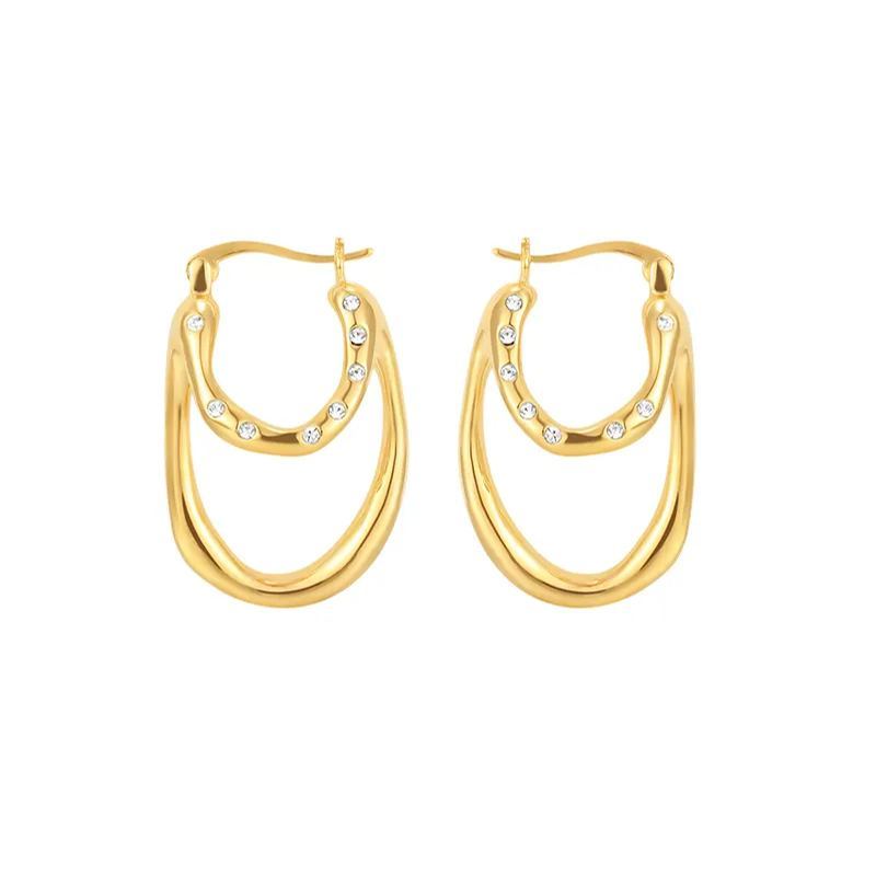 Curvilinear Collection Wrap Around Folding Curve Earrings