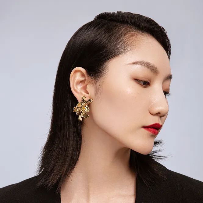 Hydrangea Collection Bifloral Earrings