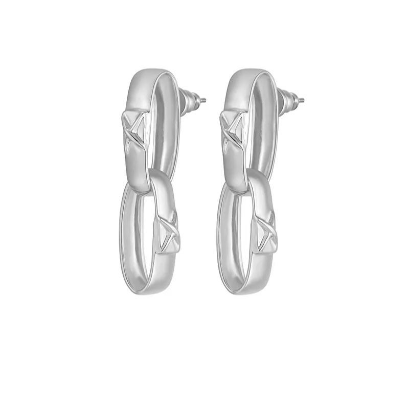 Bamboo Collection Woven Bamboo Shape Earrings